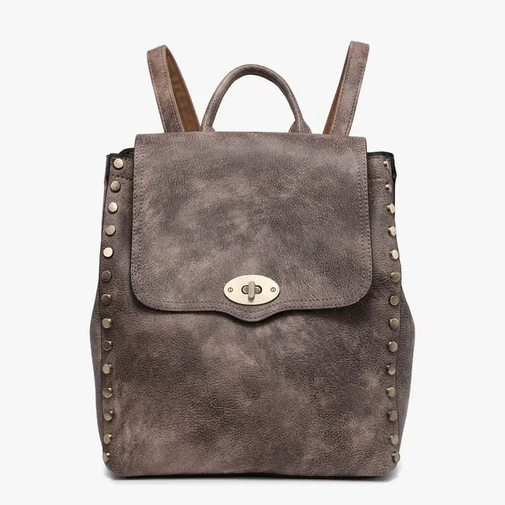 The Bex Distressed Backpack - Espresso