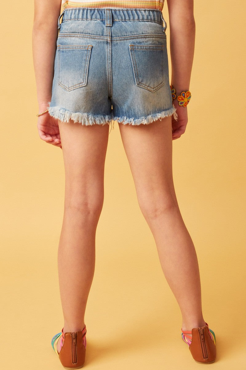 Kids Distressed Denim Kids Shorts