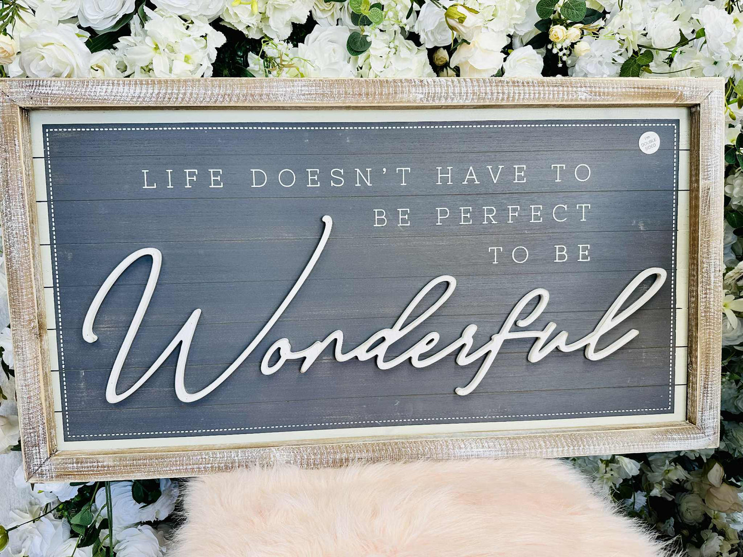 Reversible Home/Wonderful Sign
