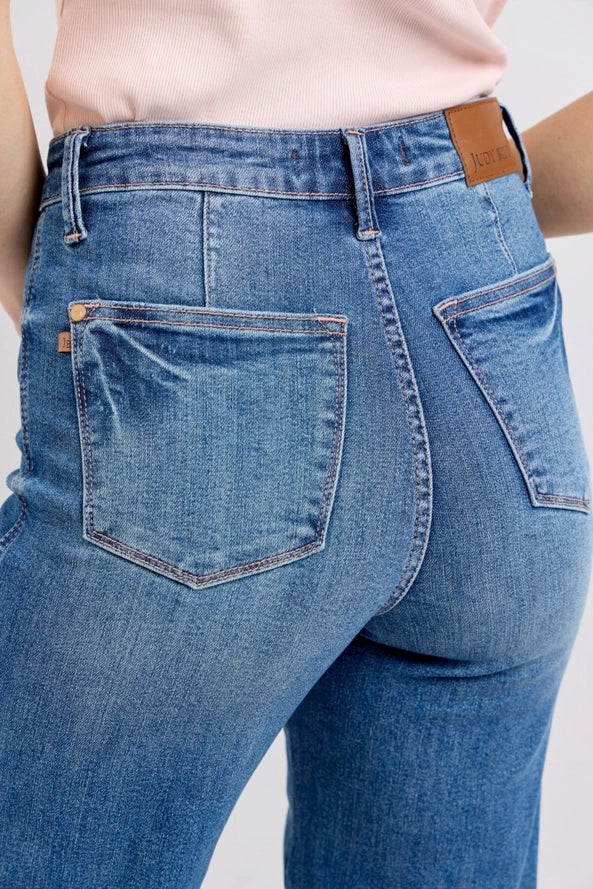 Judy Blue HW Contrast Thread Straight