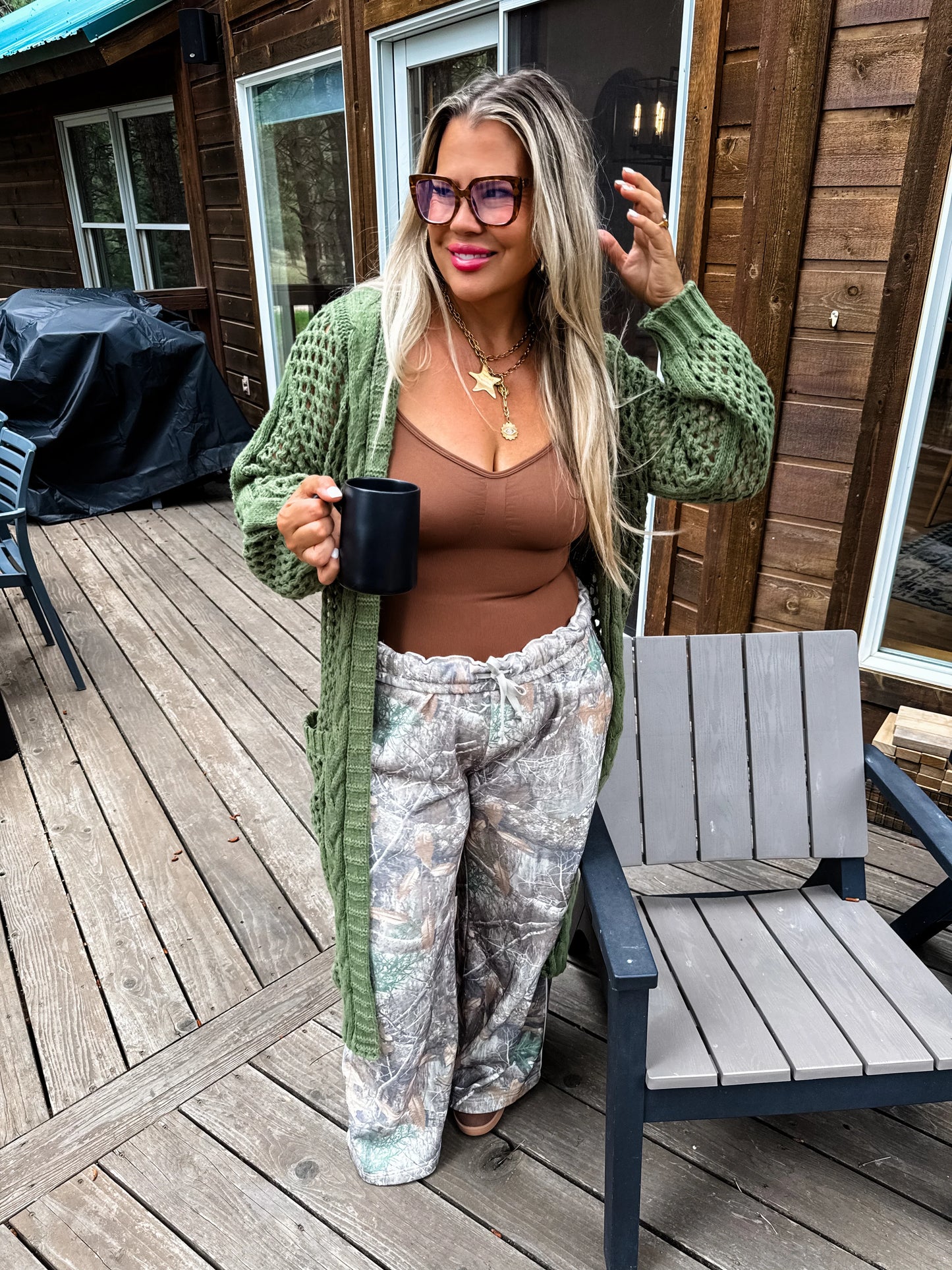 Kandias Knit Cardigan- Olive