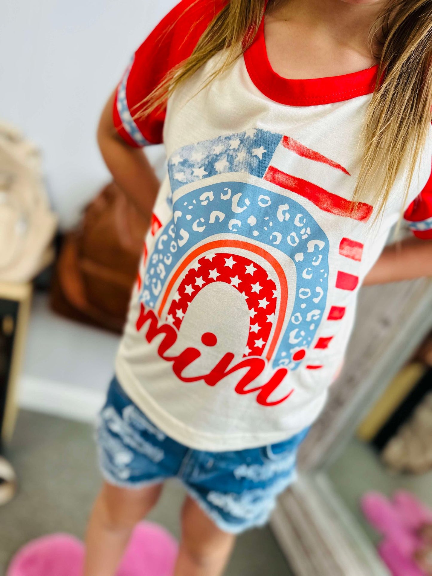 Mini Patriotic Rainbow Tee