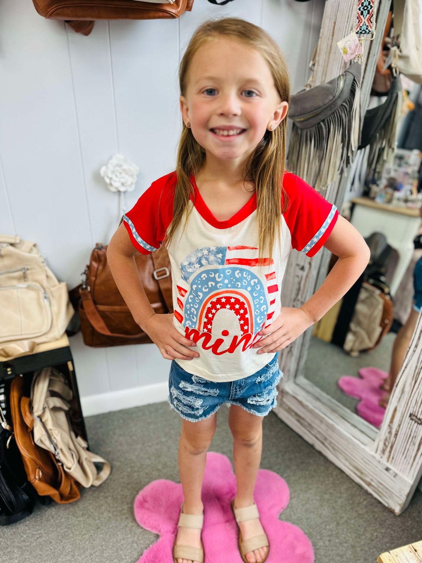 Mini Patriotic Rainbow Tee
