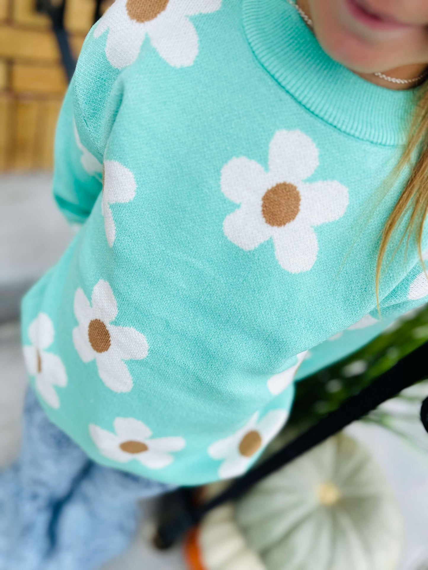 The Fiona Flower Sweater- Kids