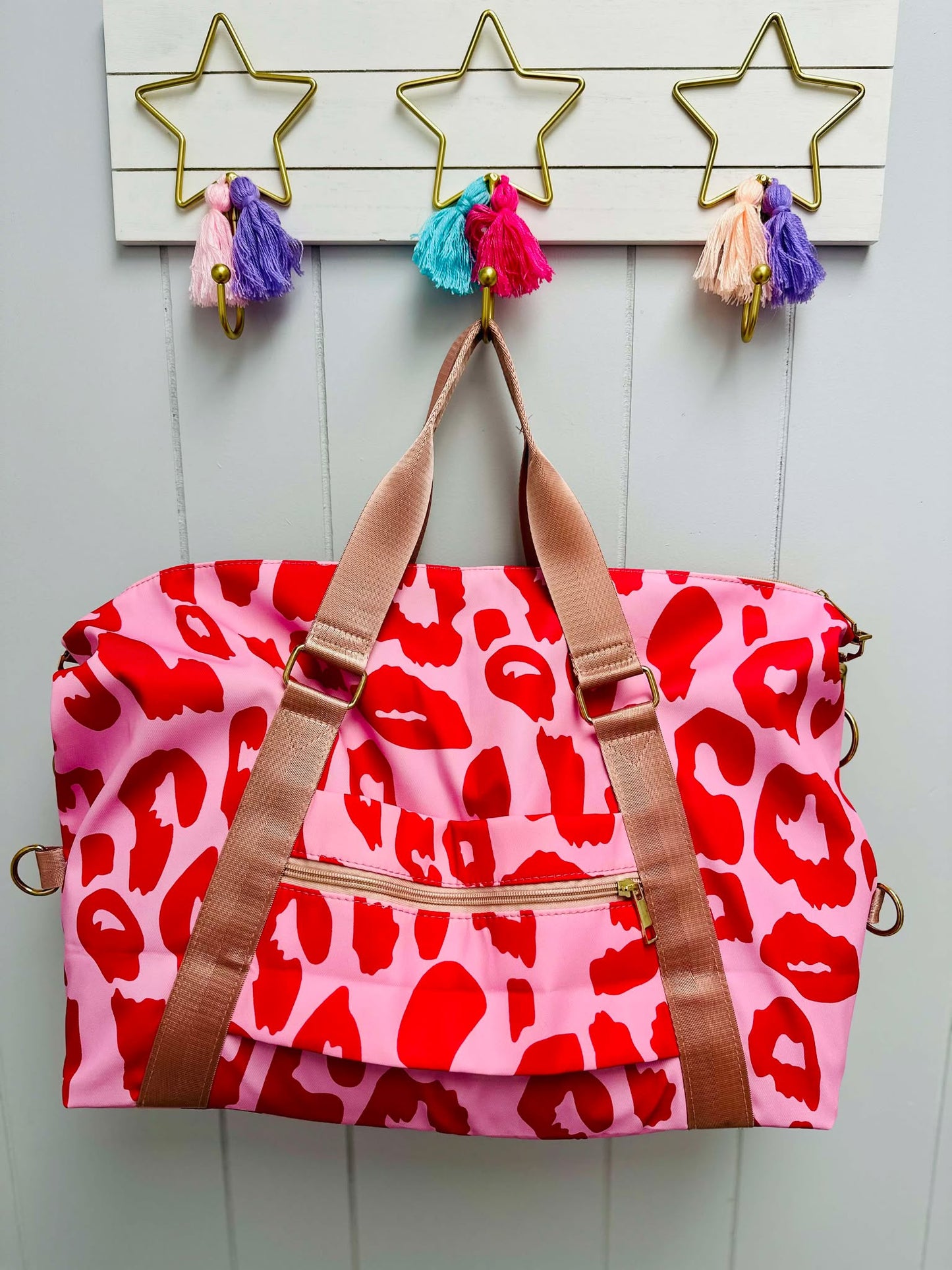 The Leighann Leopard Duffle