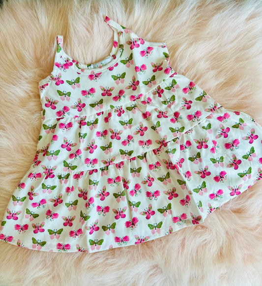 Sun Dress - Pink Butterflies