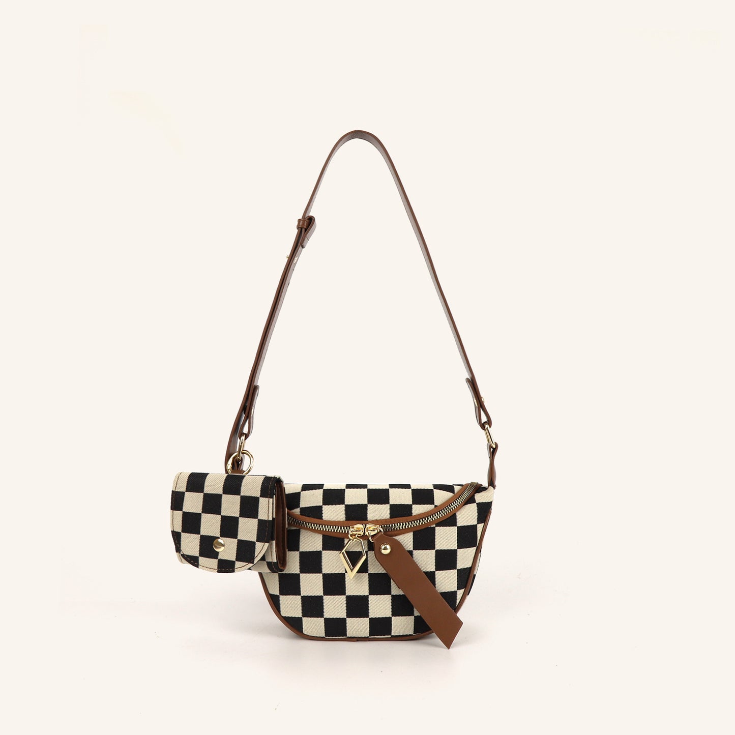 The Jackie Checker Bag with Pouch *PRE-ORDER*