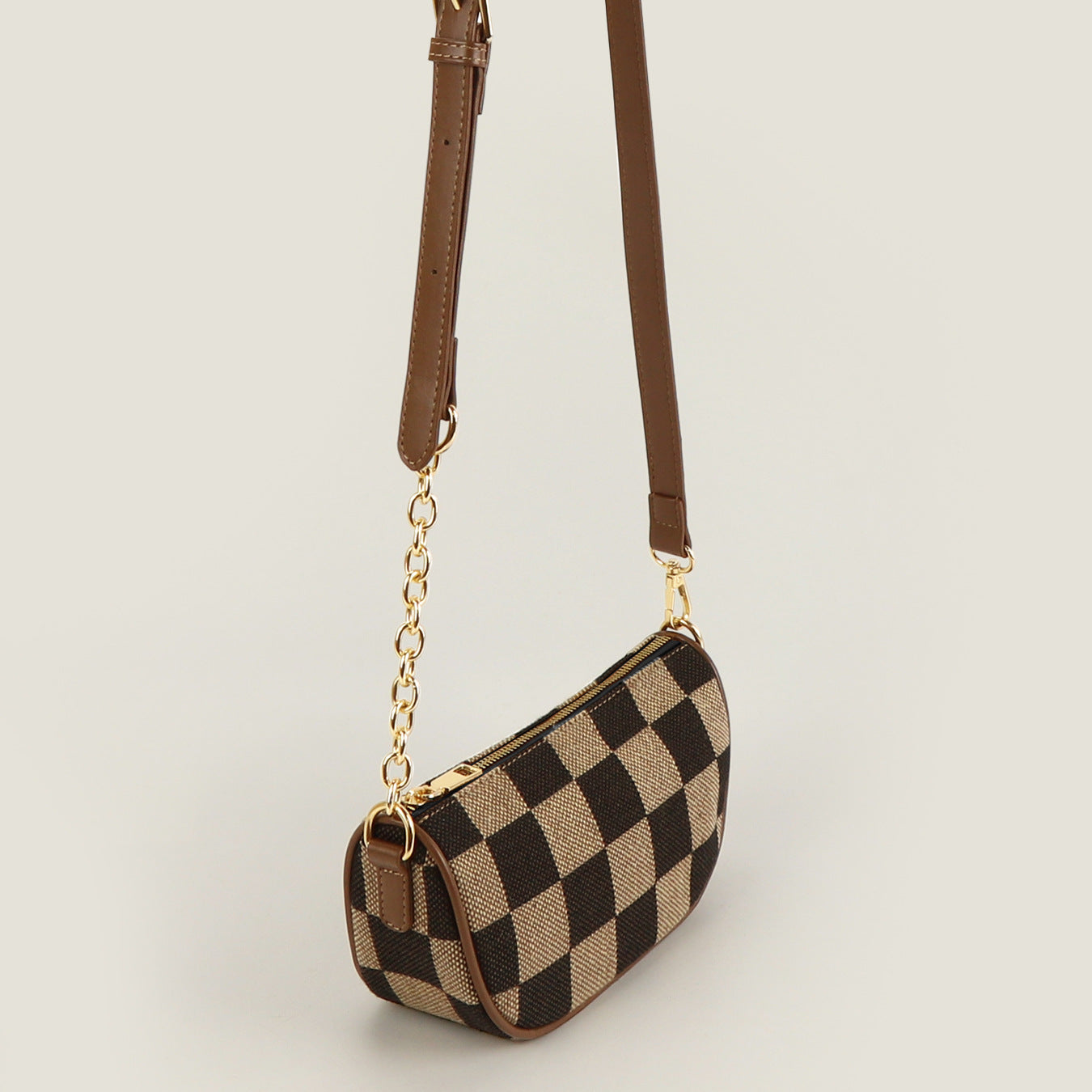 The Jackie Checker Bag with Pouch *PRE-ORDER*
