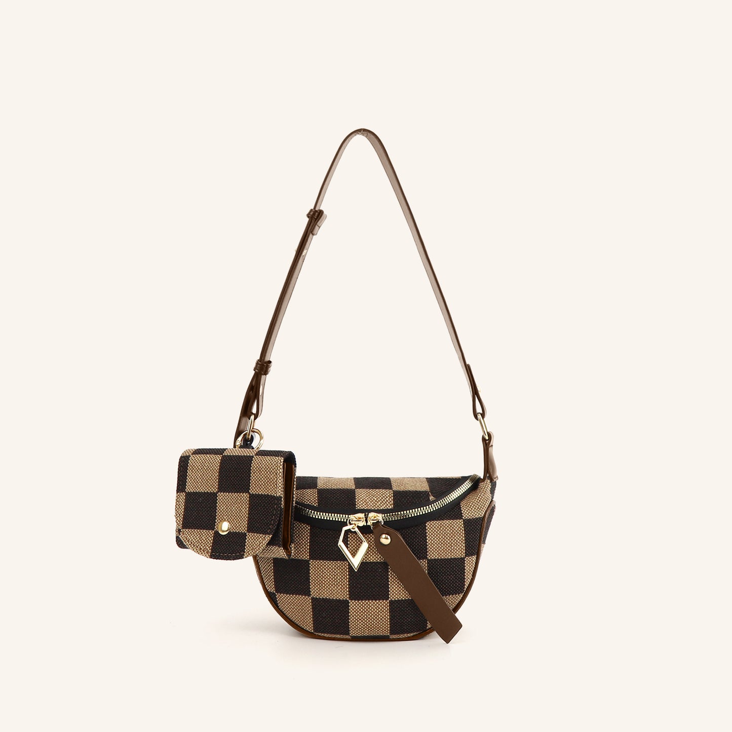 The Jackie Checker Bag with Pouch *PRE-ORDER*