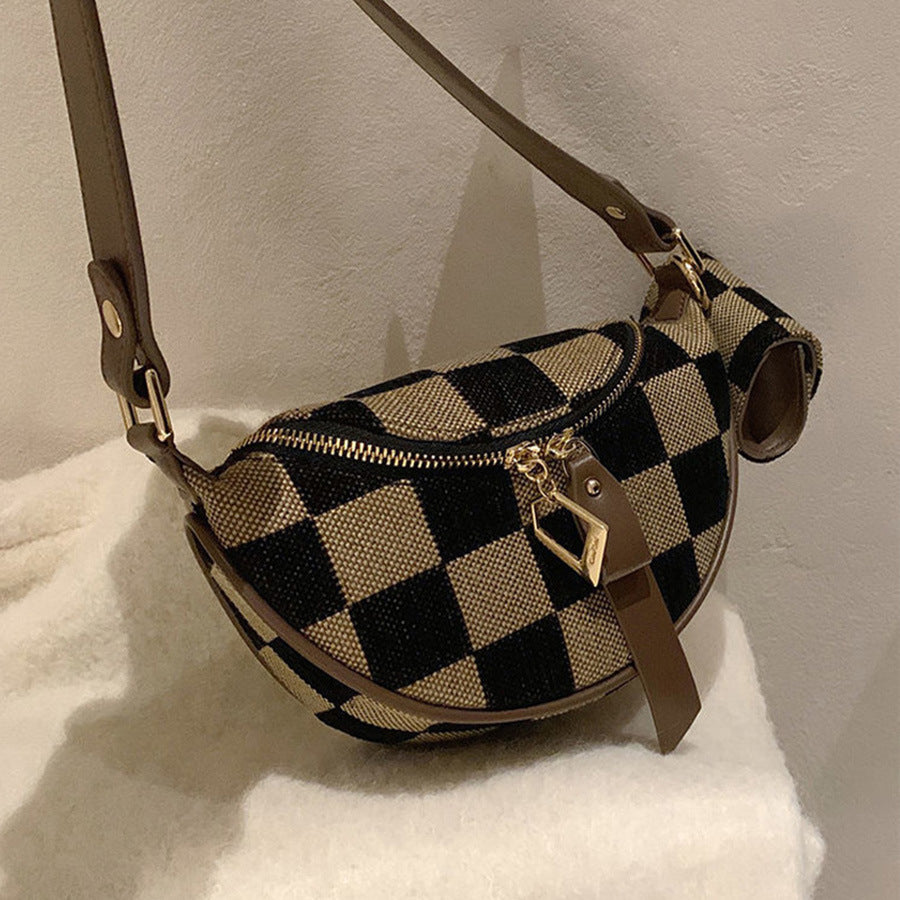 The Jackie Checker Bag with Pouch *PRE-ORDER*