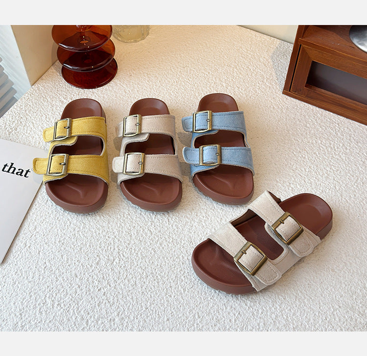 The Bex Double Buckle Kid Sandals *PRE-ORDER*