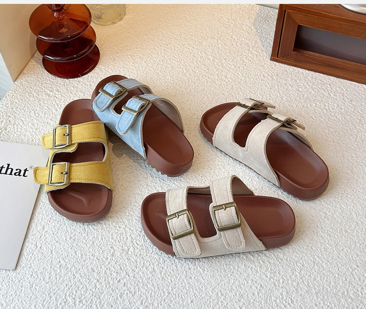 The Bex Double Buckle Kid Sandals *PRE-ORDER*