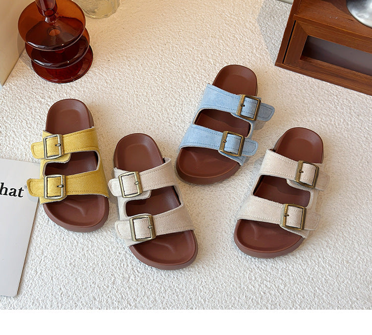 The Bex Double Buckle Kid Sandals *PRE-ORDER*