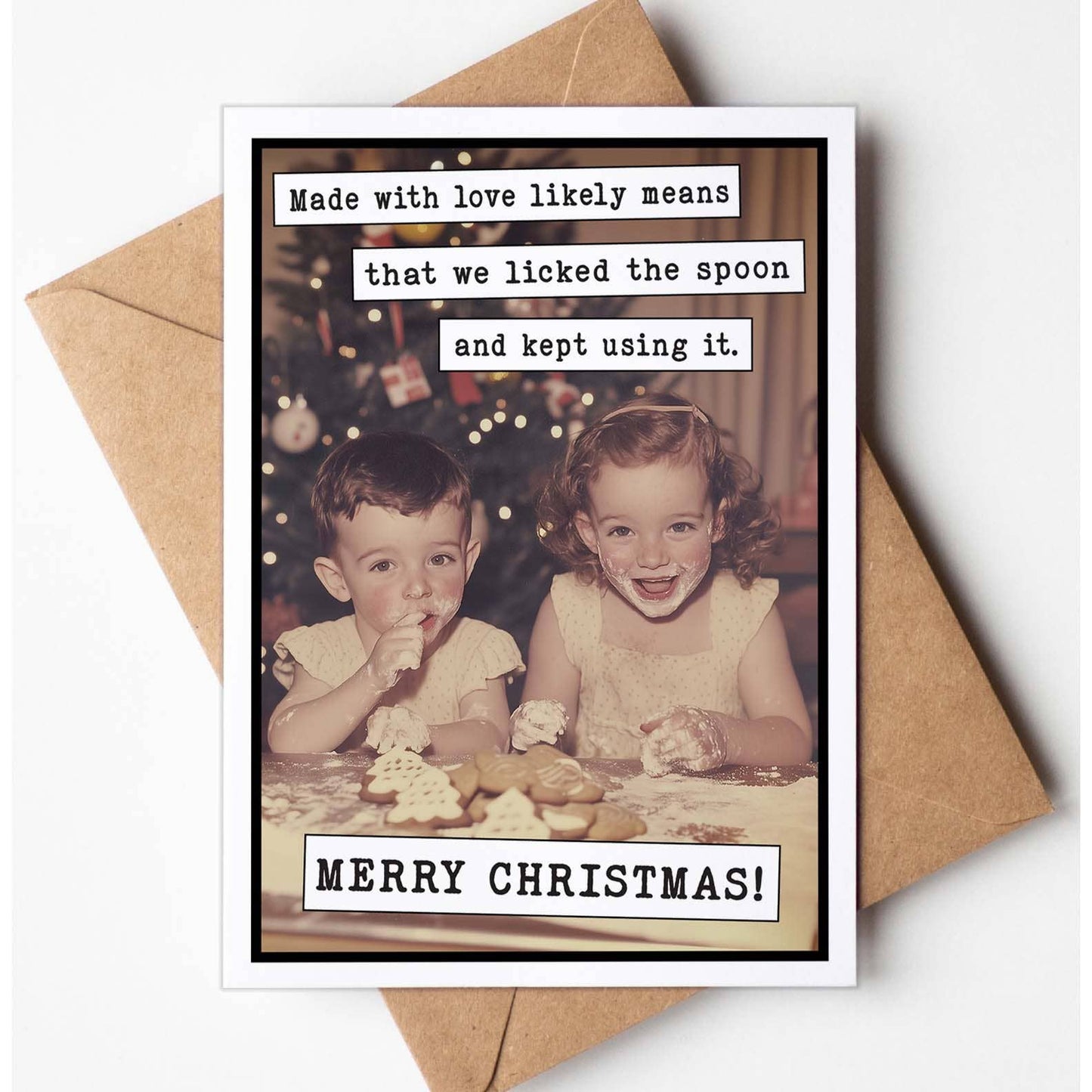 Made with Love- Merry Christmas Card