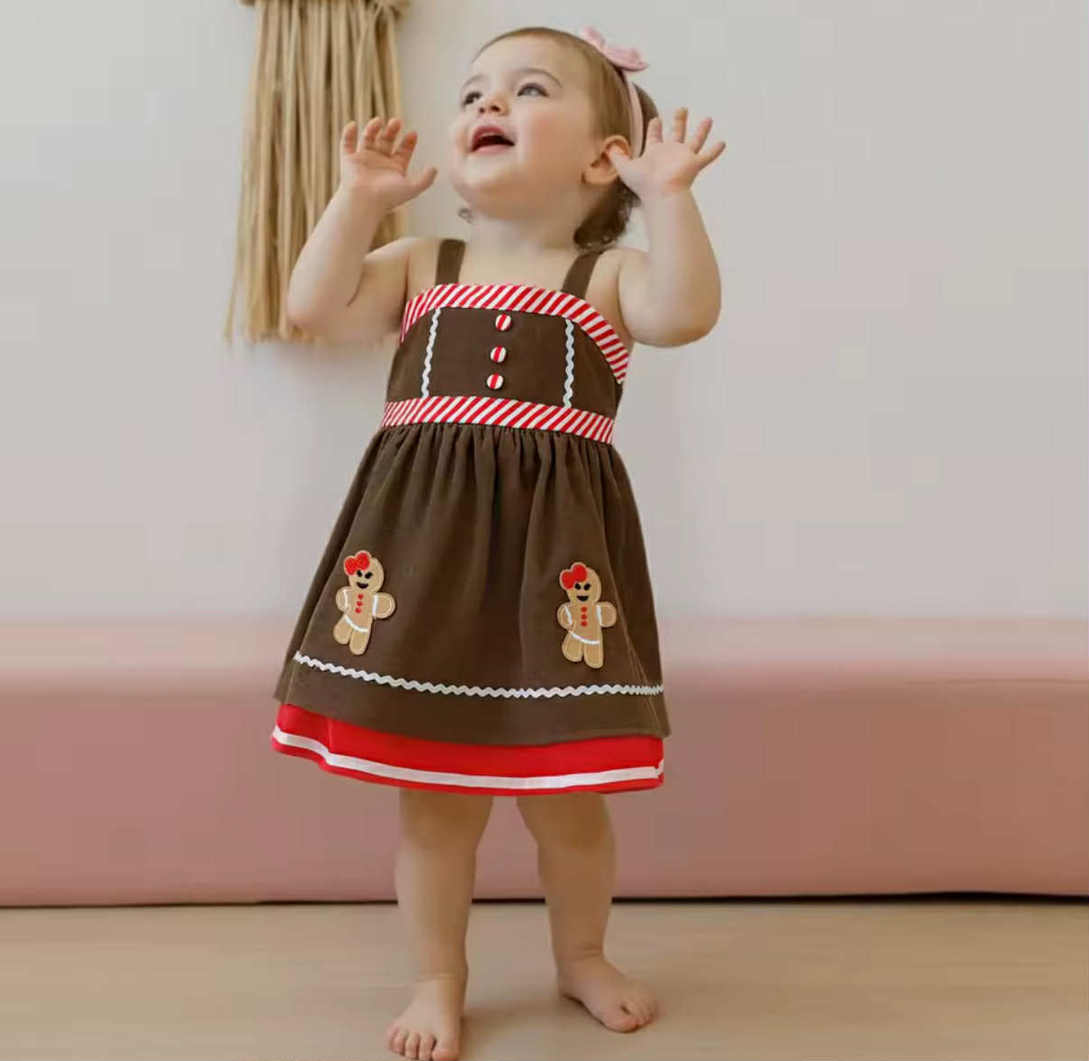 Gingerbread girl dress *PRE-ORDER*