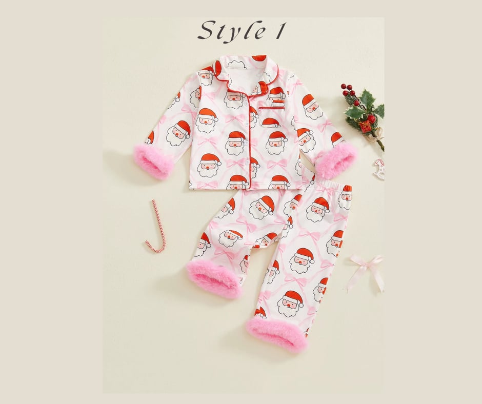 Satin PJS- Kids Holiday *PRE-ORDER*