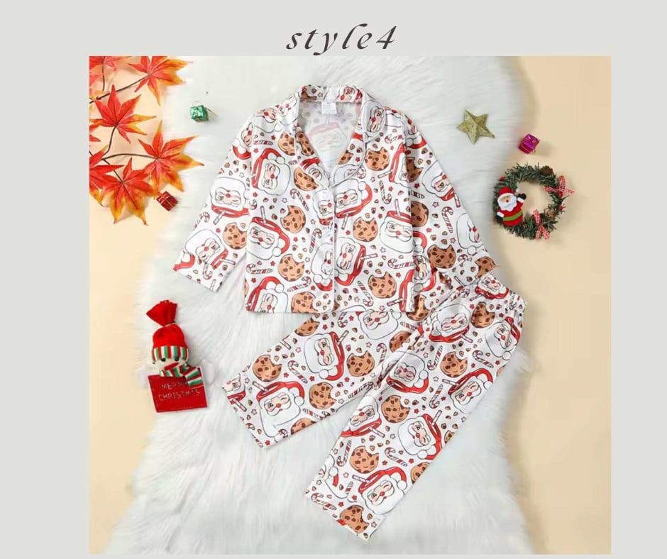 Satin PJS- Kids Holiday *PRE-ORDER*