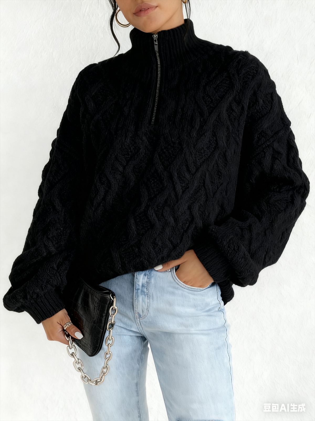 Mattie Textured Zip Pullover *PRE-ORDER*