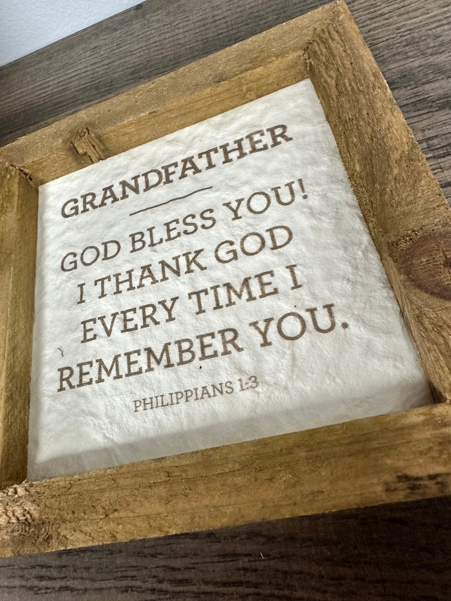 Framed Tabletop - Grandfather
