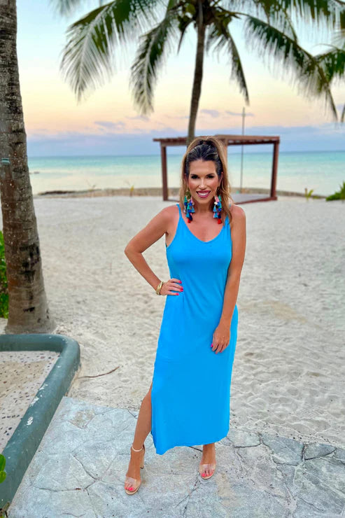 Hannah Maxi Dress- Blue