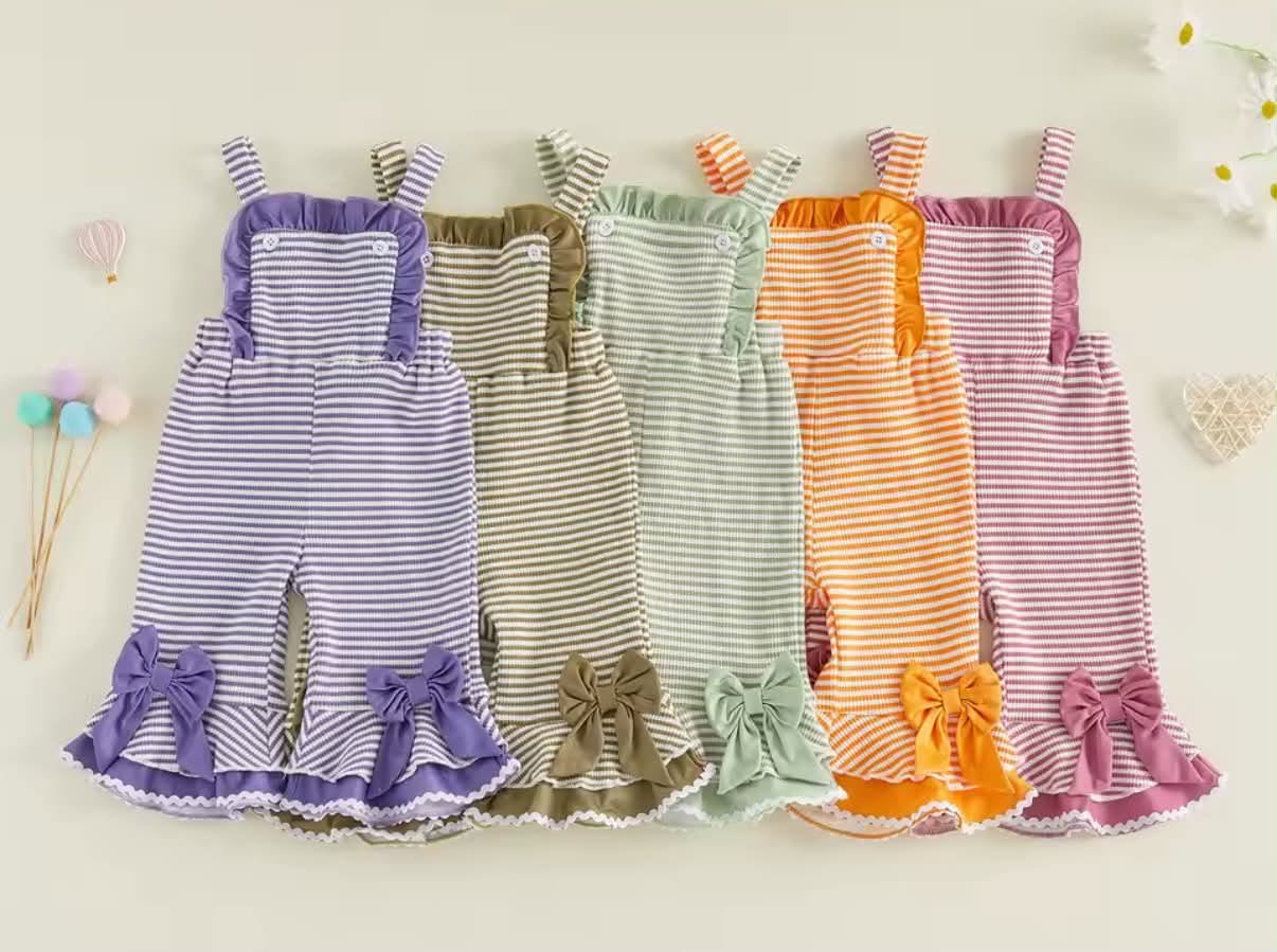 Stripes & Bows Romper *PRE-ORDER*