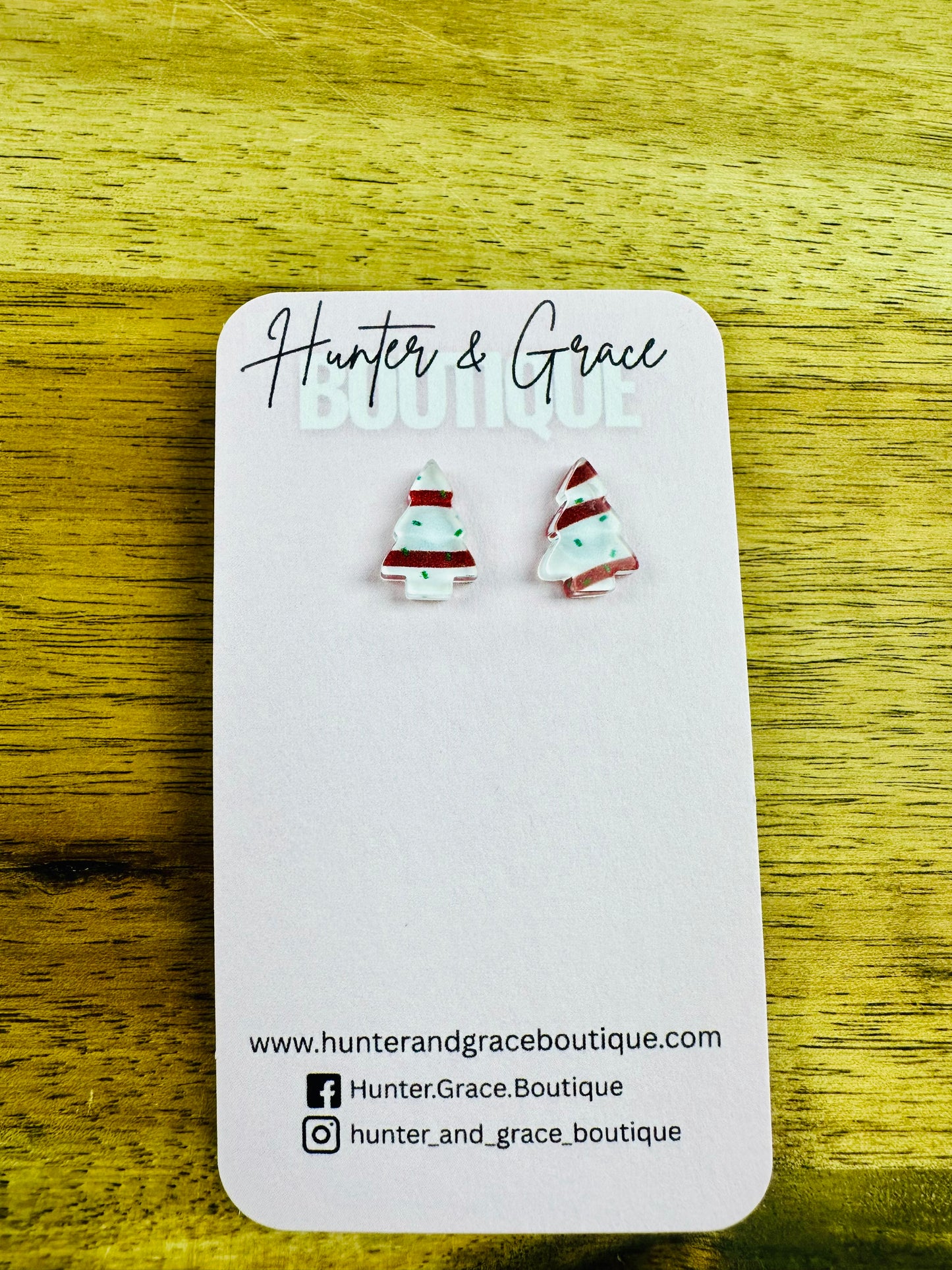 Christmas Cake Earrings