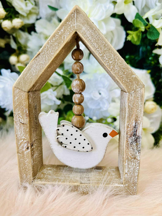 Reversible Wood Cutout (BIRD HOUSE)