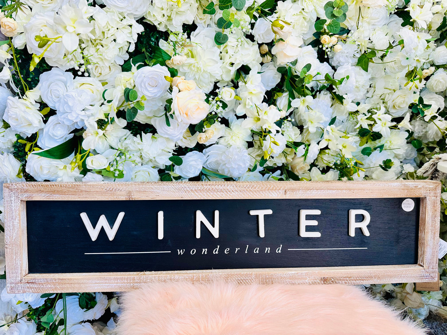 Winter/Believe Reversible Sign