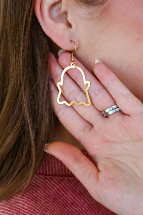 Gold Ghost Earrings