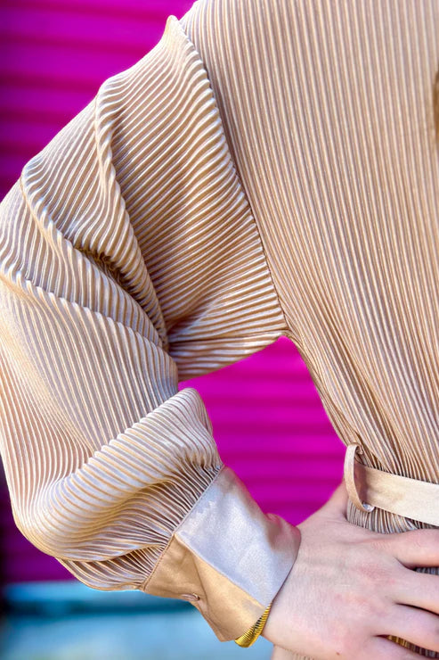 Hot Shot Pleated Tie Dress