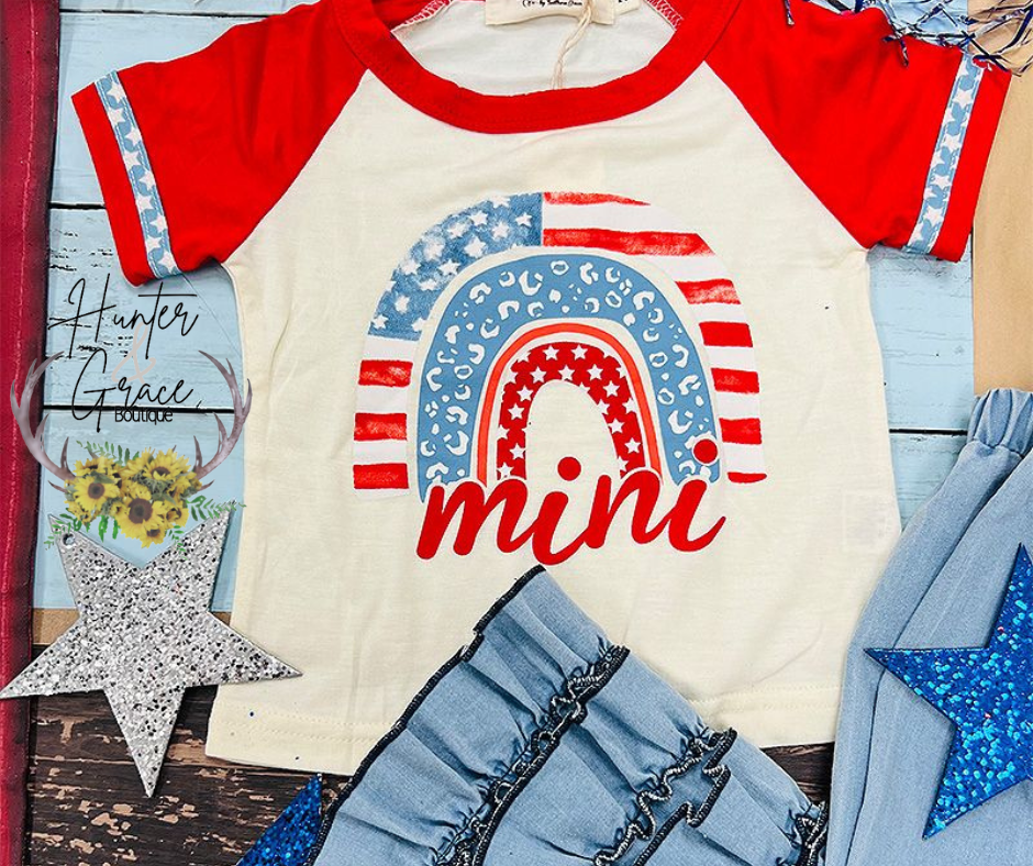 Mini Patriotic Rainbow Tee