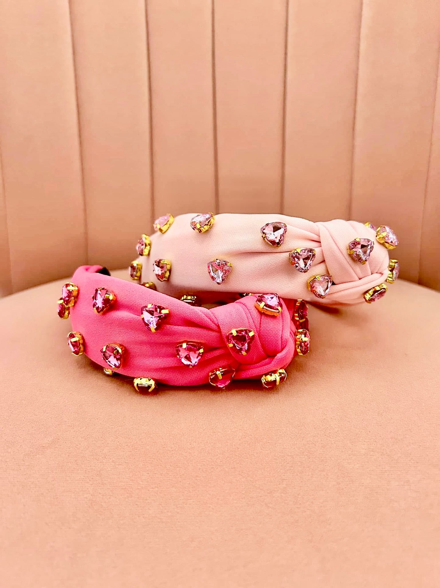 All The Love Heart Shaped Rhinestone Headband