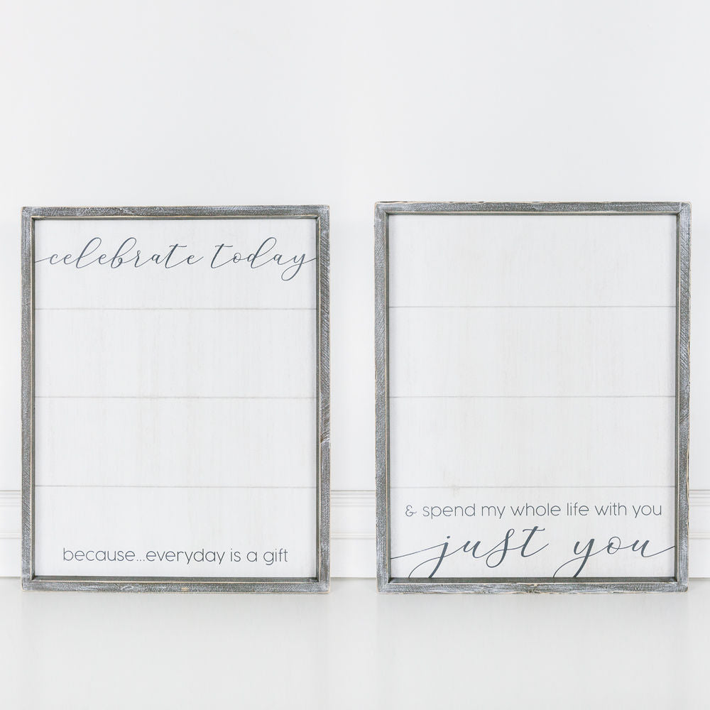 Celebrate Today Because... Everyday Is A Gift Reversible Sign