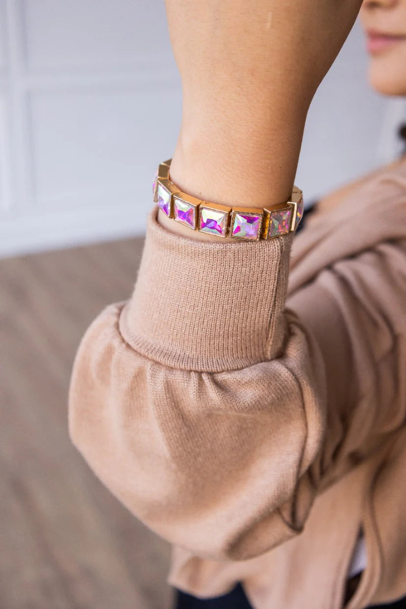 Date Night Aurora Borealis Gemstone Bracelet