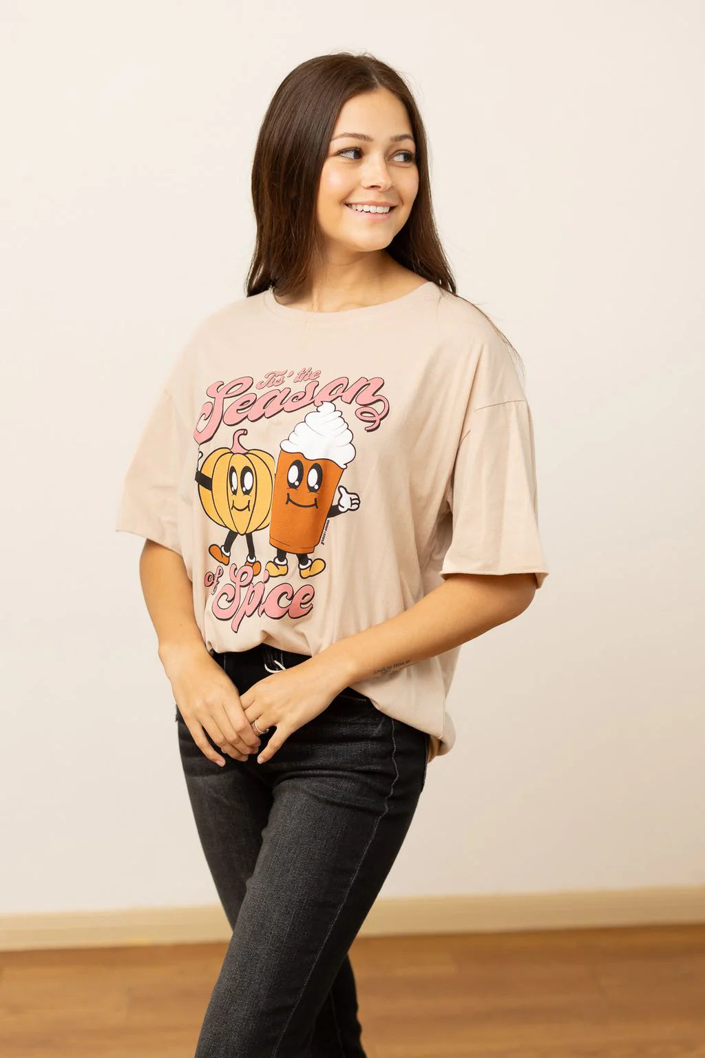 Tis The Season on Beige Tee Shirt