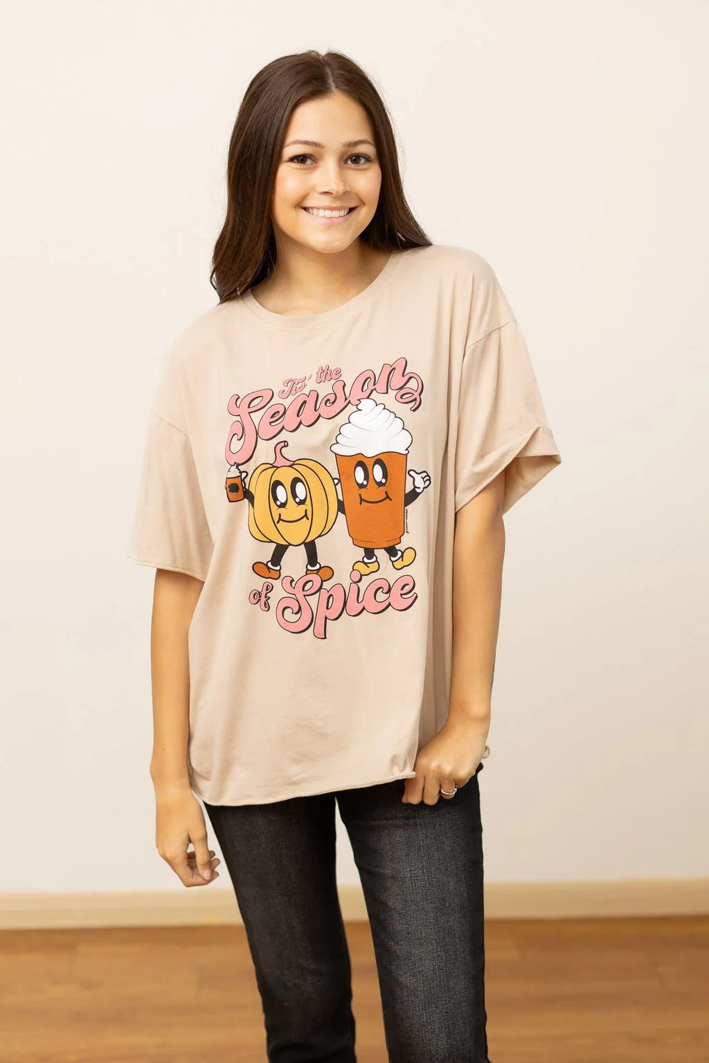 Tis The Season on Beige Tee Shirt