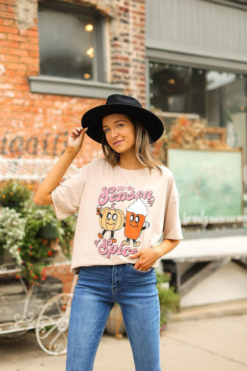 Tis The Season on Beige Tee Shirt