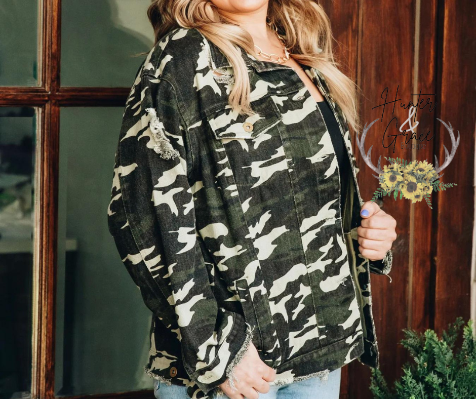 Right on Target Camo Jacket Hunter Grace Boutique