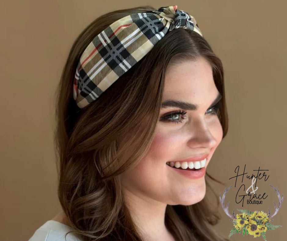 Fall Plaid Headband