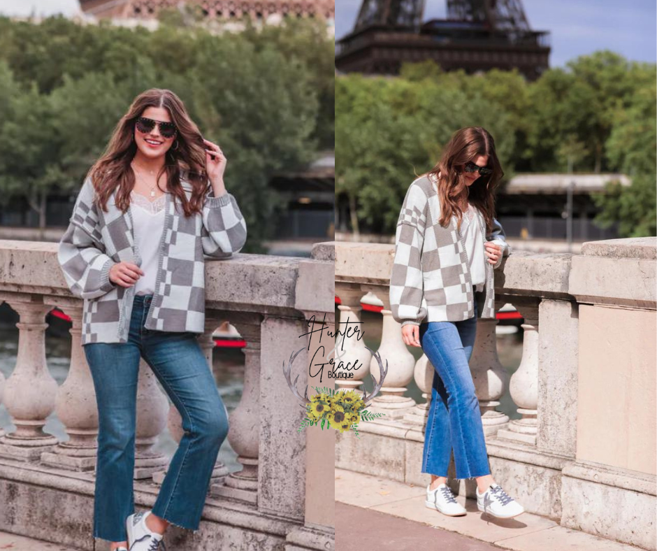 Check You Later Oversized Cardigan