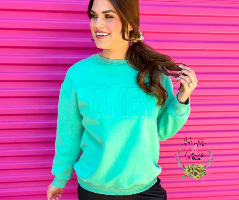 Amen Embossed Sweatshirt