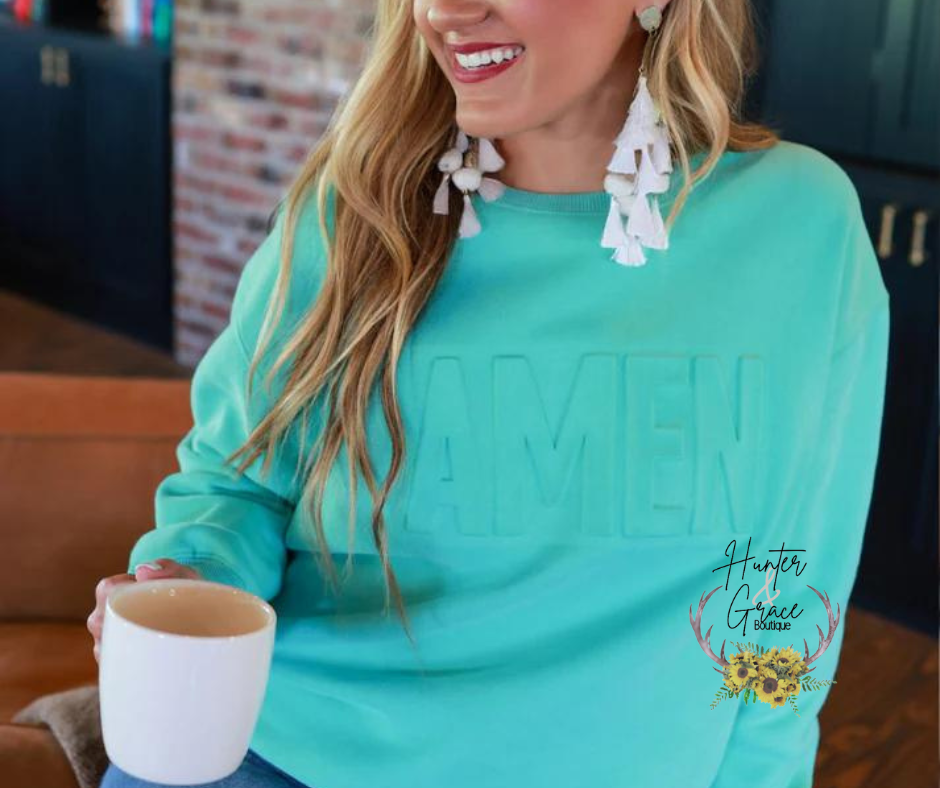 Amen Embossed Sweatshirt
