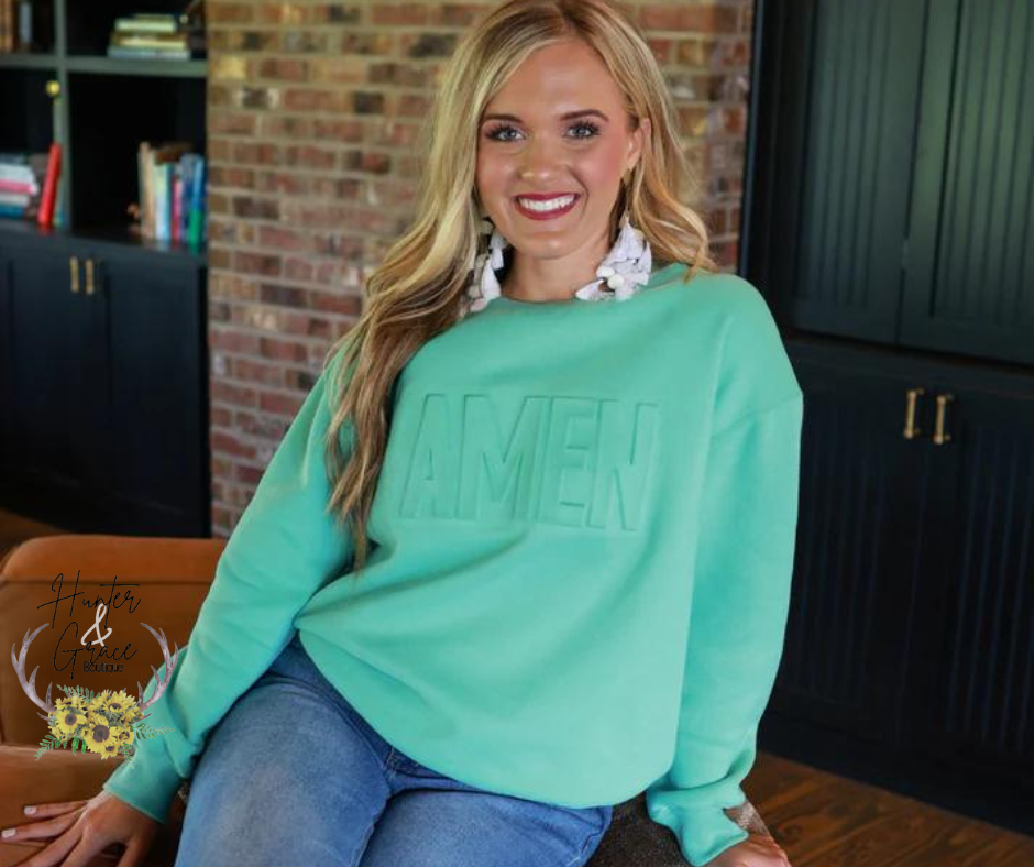 Amen Embossed Sweatshirt