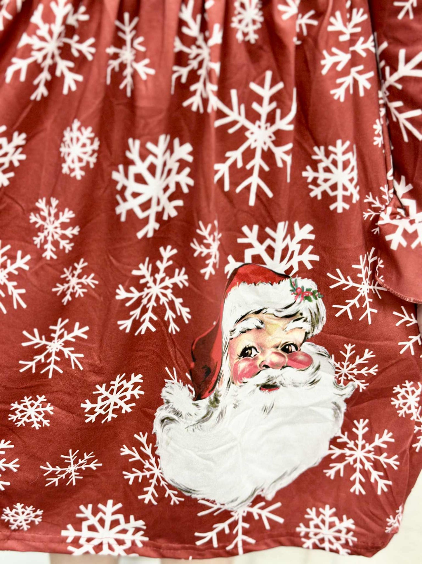 Red Snowflake & Santa Dress