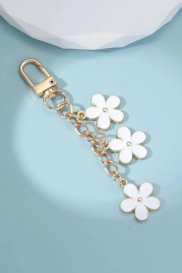 Daisy Charm Drop Keychain
