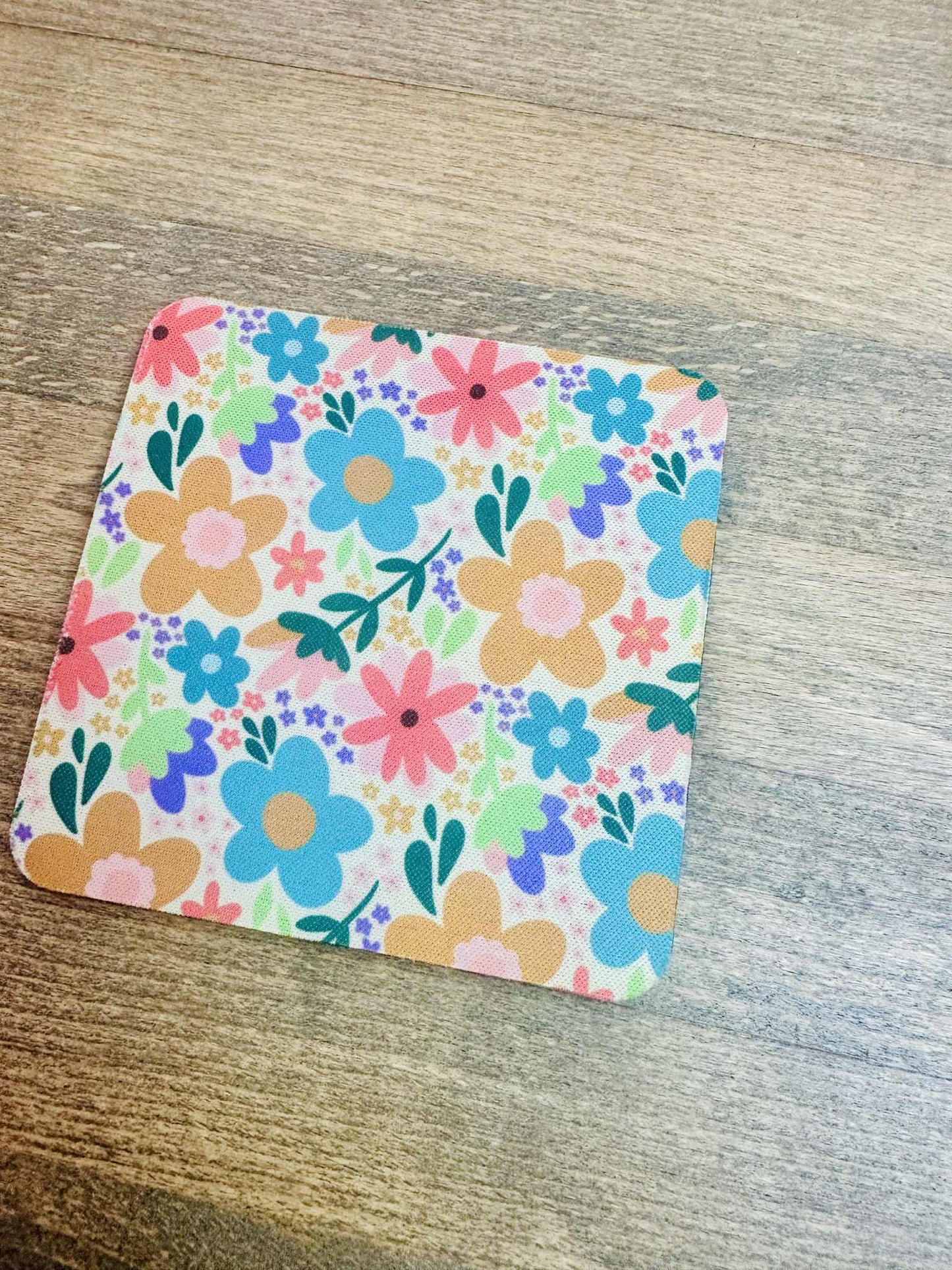 Bright Floral Table/Desk Coaster
