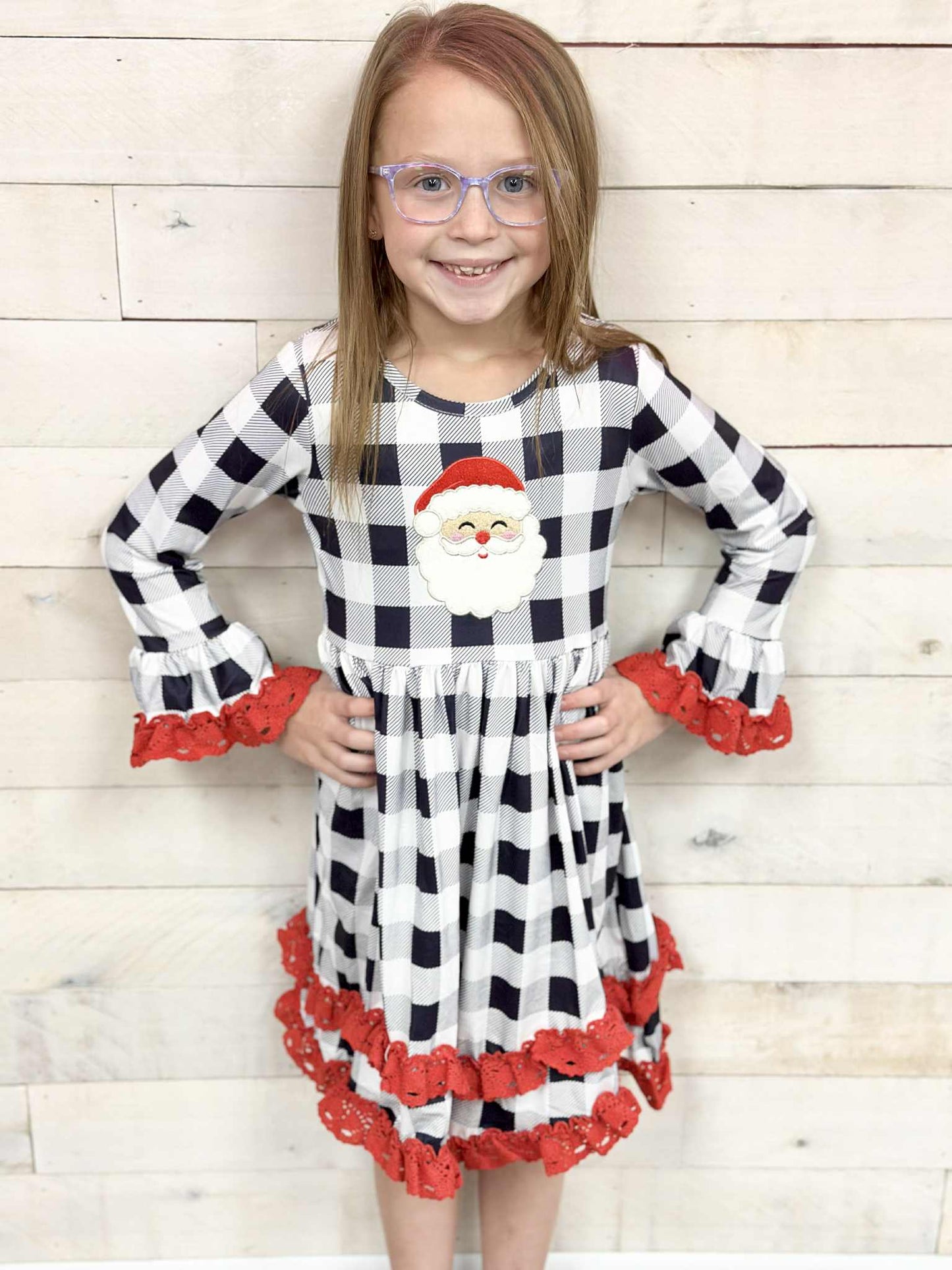 Santa Gingham Dress