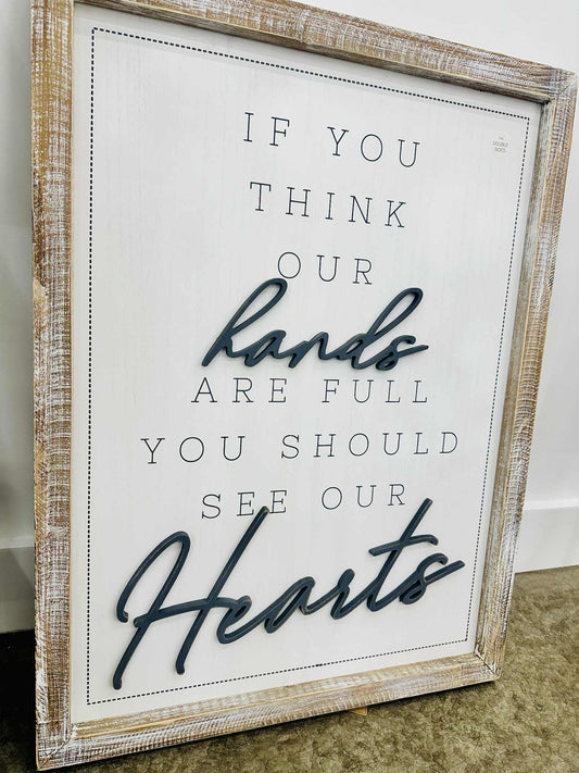 Reversible Love Grows/ Hearts Sign