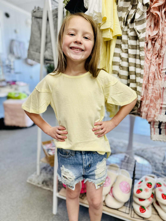 Kids Distressed Denim Kids Shorts
