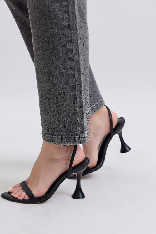 Judy Blue HW Rhinestone Straight